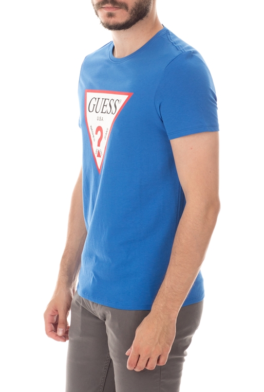 GUESS-Ανδρική μπλούζα GUESS μπλε